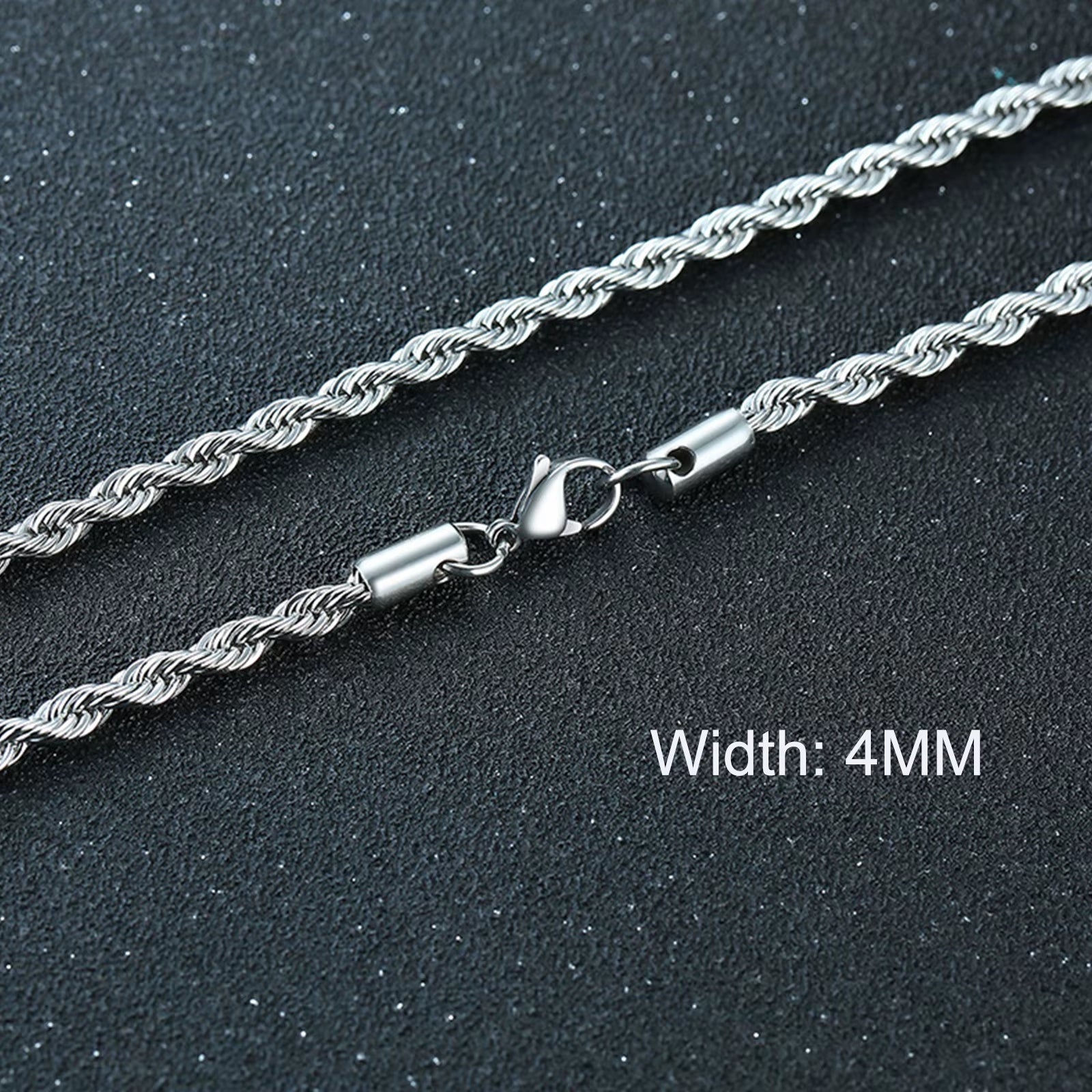 Basic Punk Cuban Necklaces for Men Women,3/5/7/9/11Mm Stainless Steel Miami Curb Collar,Retro Silver Black Gold Color Chain Gift